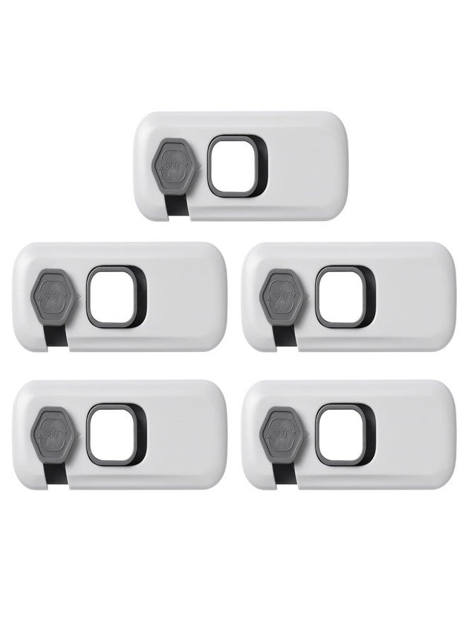 WAONIQ 5-Pack Child Safety Lock for Refrigerator & Drawers – Strong Adhesive, Easy Install, Baby Proofing Essential – Secure Cabinets, Cupboards & More - Image 1